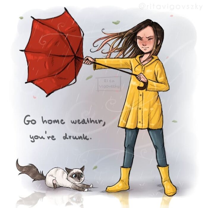 Artist Shows Everyday Life With A Cat Summarized In Adorable Comics (69 New Pics)