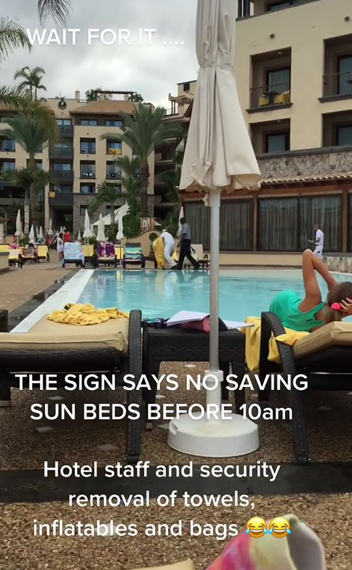 Video Showing Early Morning Sunbed Blockers Having Their Towels Taken Away By Staff At A 5-Star Tenerife Resort Sparks A Debate Online