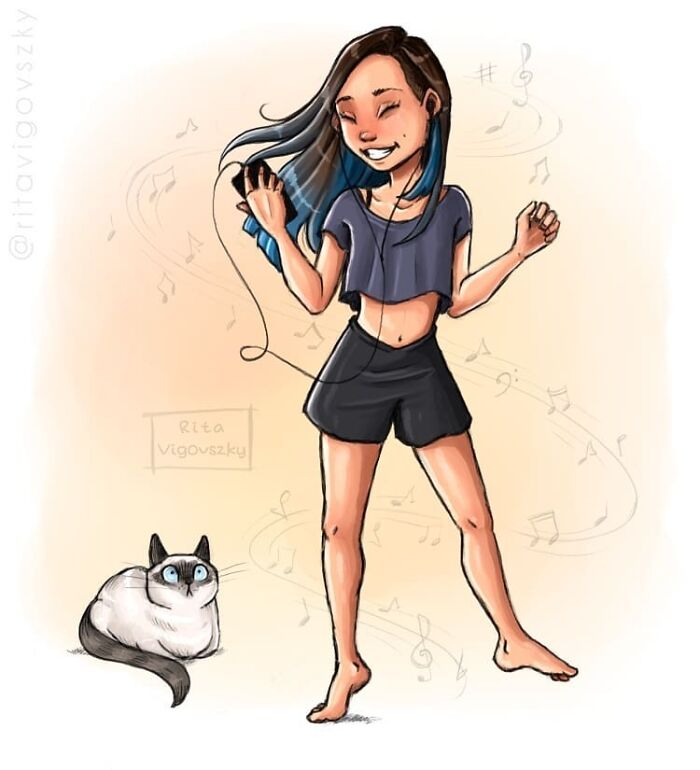 Artist Shows Everyday Life With A Cat Summarized In Adorable Comics (69 New Pics)