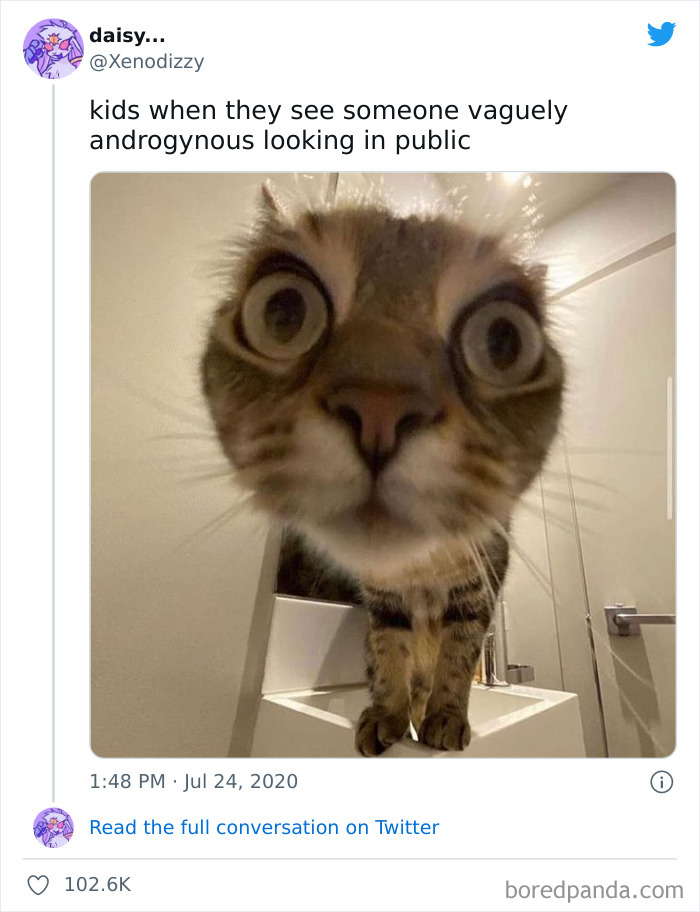 As An Androgynous Man I Can Confirm It’s Not Just Kids Who Stare Like That