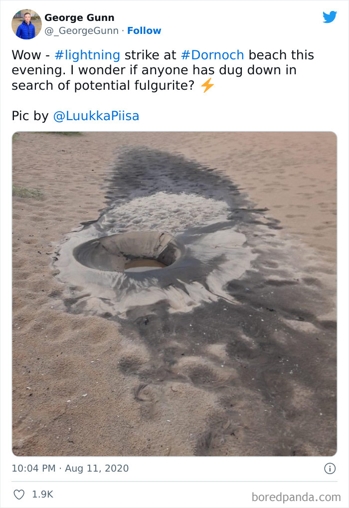 Lightning Strikes Sand