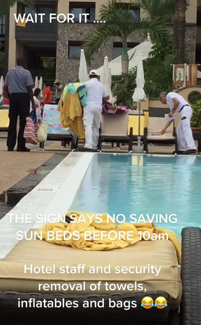 Video Showing Early Morning Sunbed Blockers Having Their Towels Taken Away By Staff At A 5-Star Tenerife Resort Sparks A Debate Online