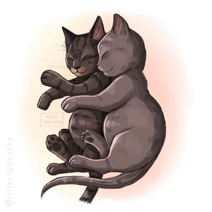 Artist Shows Everyday Life With A Cat Summarized In Adorable Comics (69 New Pics)