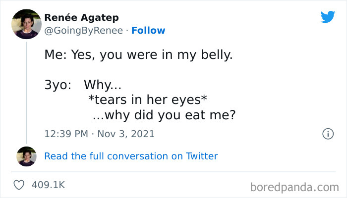 Probably Because She Was Hungry