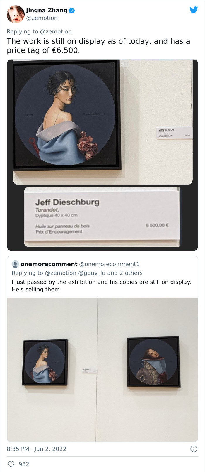 World Famous Photographer Accuses Artist Of Ripping Off Her Work, Is Shocked By His Response