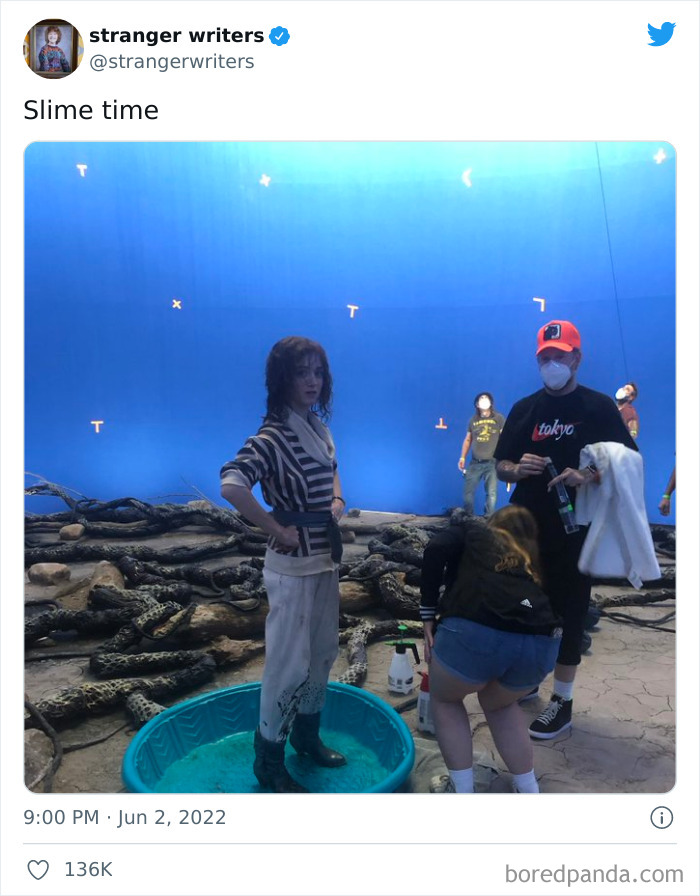 Nancy In The Upside Down, Which Is Actually Just A Baby Pool