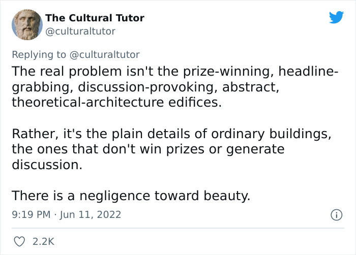 "The Problem With Modern Architecture": This Twitter Account Shares Why Architecture Today Is No Good