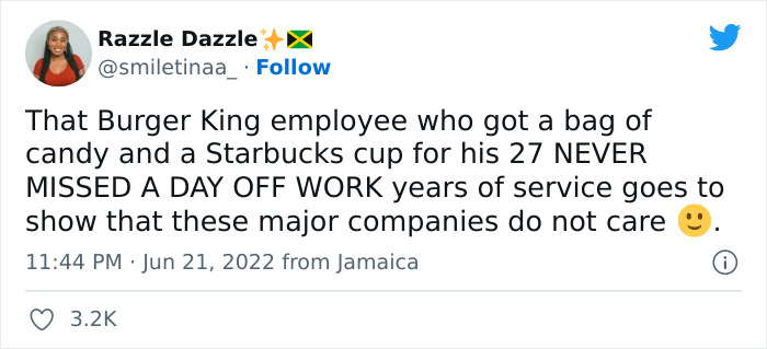 "They've Kind Of Lost Touch With Their Workers": Man Shows A 'Goodie Bag' He Received From Burger King To Celebrate 27 Years Of Loyalty