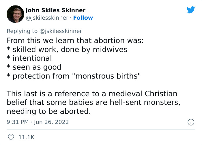 Supreme Court States That Abortion Is Not Rooted In The American Nation's History, This Software Engineer Proves The Statement Is Not True