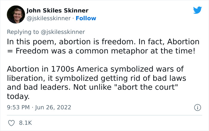 Supreme Court States That Abortion Is Not Rooted In The American Nation's History, This Software Engineer Proves The Statement Is Not True