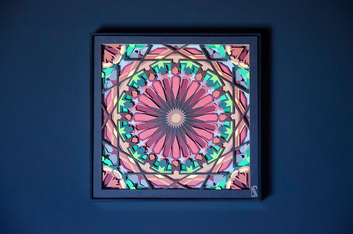 I Filled Paper Cut Matrix With Colors And Look What I Found (18 Pics)