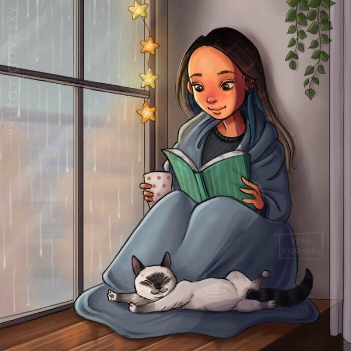 Artist Shows Everyday Life With A Cat Summarized In Adorable Comics (69 New Pics)