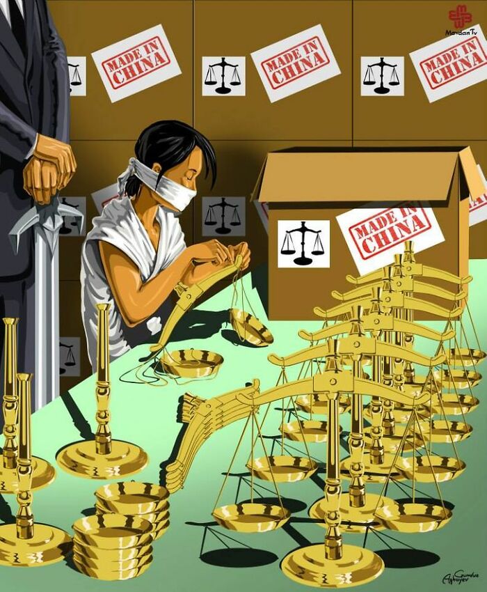 17 Realistic Illustrations By An Artist Who Had Been Forced To Leave His Homeland To Draw The True Situation