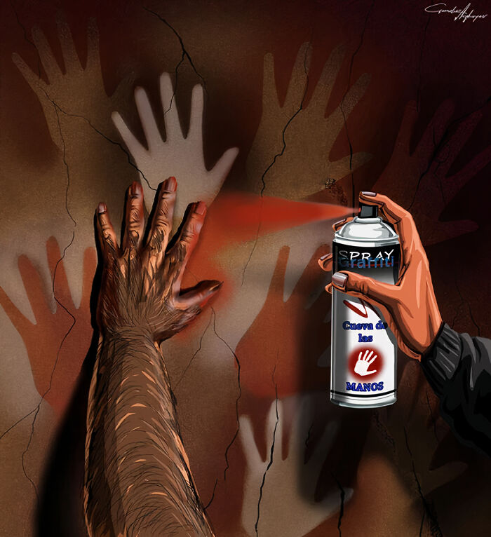 17 Realistic Illustrations By An Artist Who Had Been Forced To Leave His Homeland To Draw The True Situation