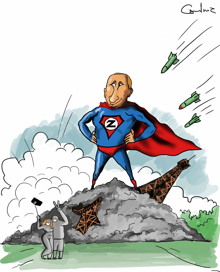 17 Realistic Illustrations By An Artist Who Had Been Forced To Leave His Homeland To Draw The True Situation