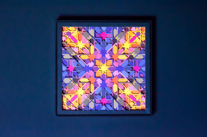 I Filled Paper Cut Matrix With Colors And Look What I Found (18 Pics)