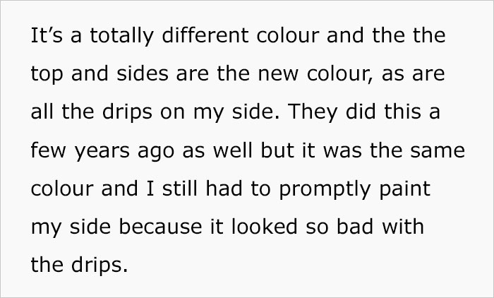 Person Says Their Side Of The Fence Looks Awful After Neighbor Painted Only Theirs Person Says Their Side Of The Fence Looks Awful After Neighbor Painted Only Theirs