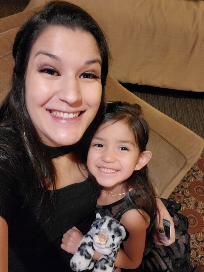 My Little Chichi ( Nickname ) And I To My Last Christmas Staff Party. I Just Love This Picture