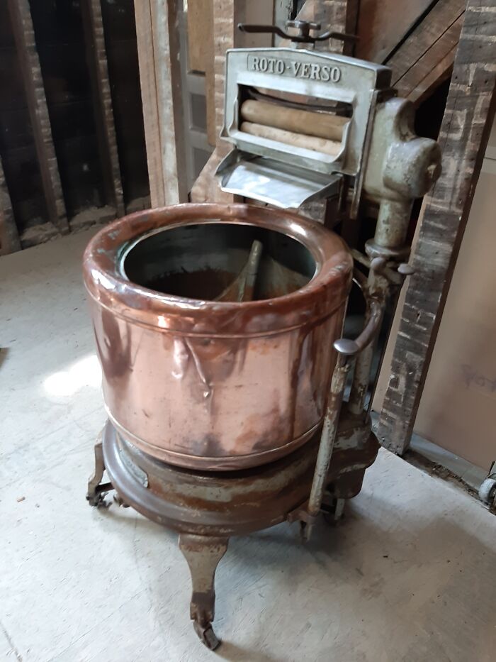 Our Antique Washing Machine Will Be Retrofitted Into Our Kitchen Sink.
