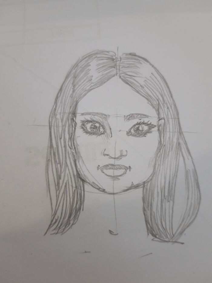 I Draw When I'm Bored At Work But Shhhhh... (Sorry For The Structure Lines, I Have No Proper Eraser Here 😁)