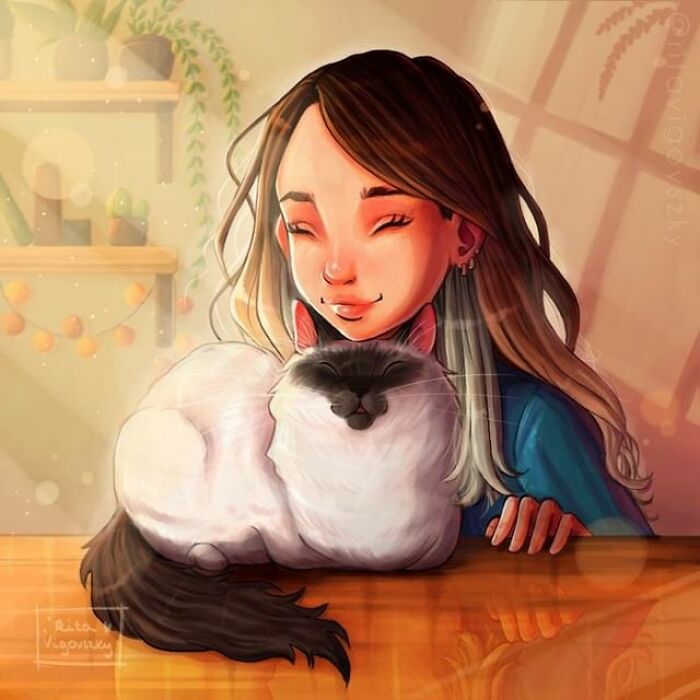 Artist Shows Everyday Life With A Cat Summarized In Adorable Comics (69 New Pics)