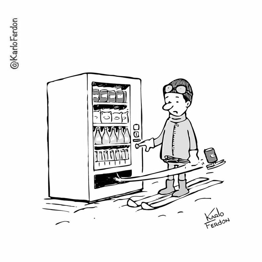 Artist’s 85 New Hilarious Silent Comics With Witty Twists