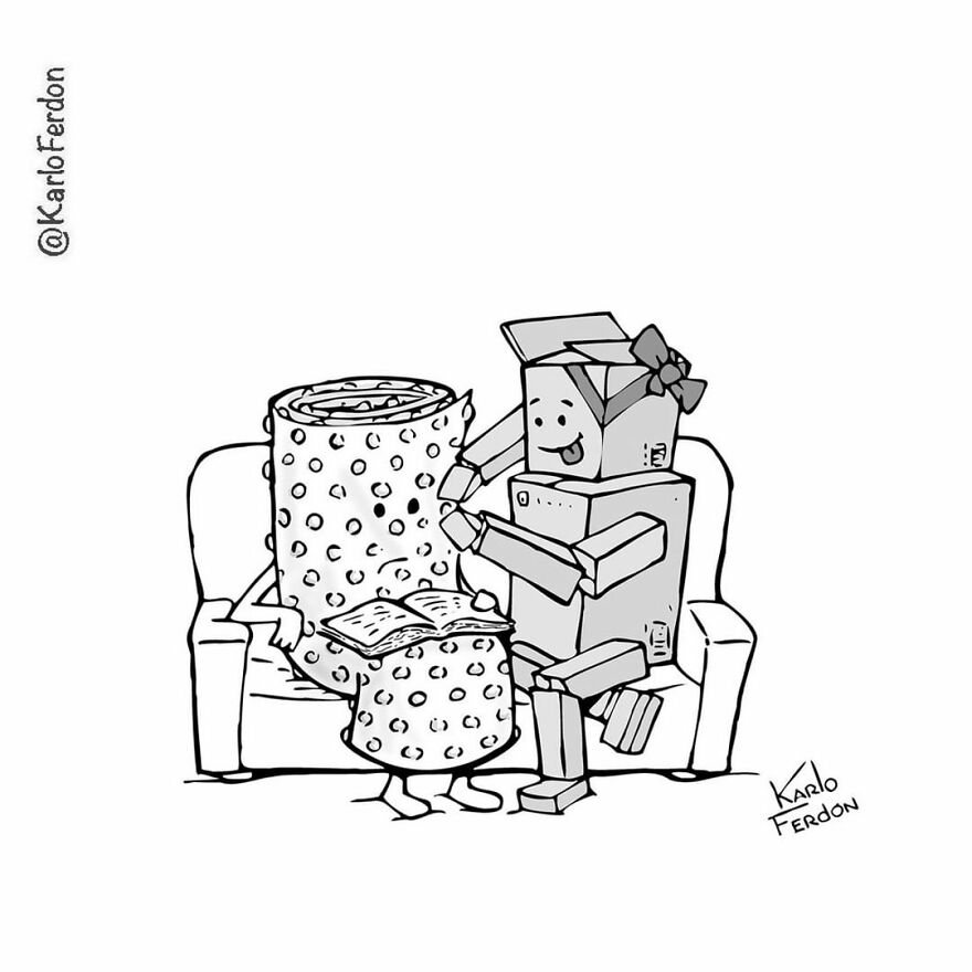 Artist’s 85 New Hilarious Silent Comics With Witty Twists