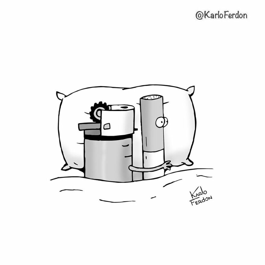 Artist’s 85 New Hilarious Silent Comics With Witty Twists