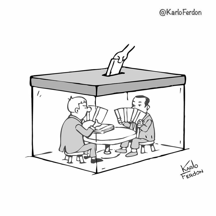 Artist’s 85 New Hilarious Silent Comics With Witty Twists