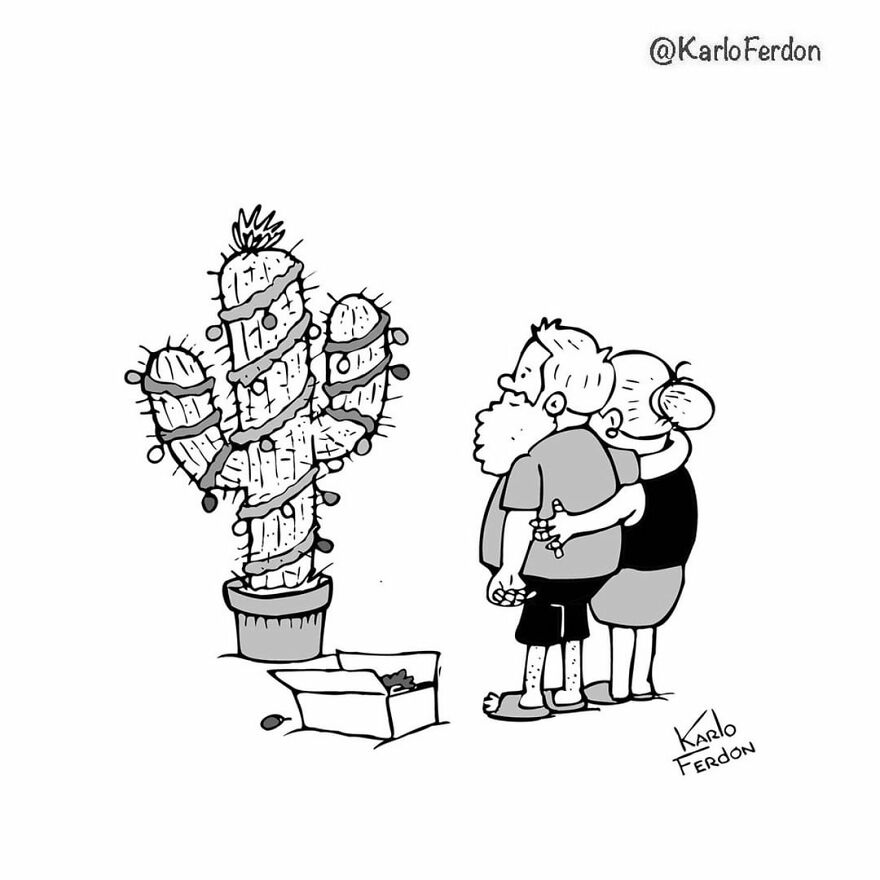 Artist’s 85 New Hilarious Silent Comics With Witty Twists