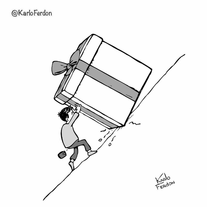 Artist’s 85 New Hilarious Silent Comics With Witty Twists