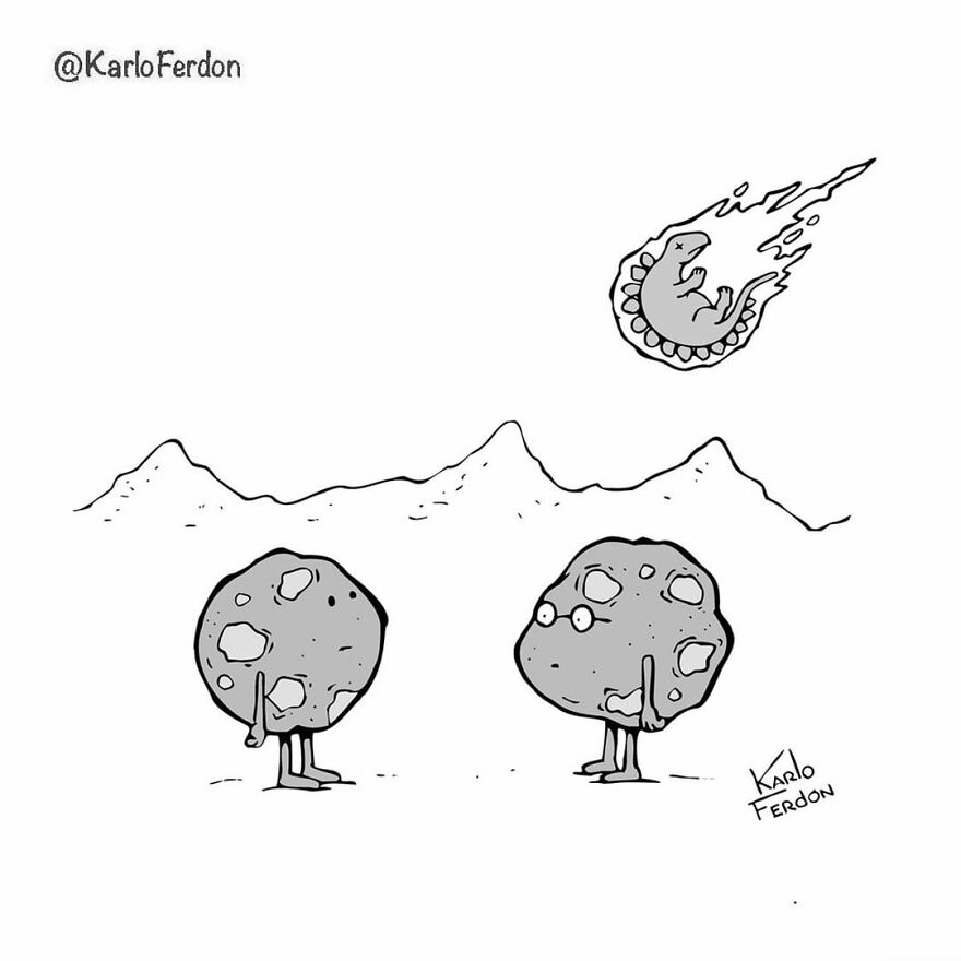 Artist’s 85 New Hilarious Silent Comics With Witty Twists