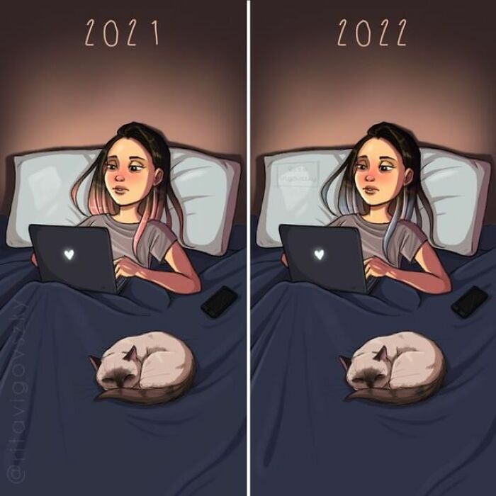 Artist Shows Everyday Life With A Cat Summarized In Adorable Comics (69 New Pics)