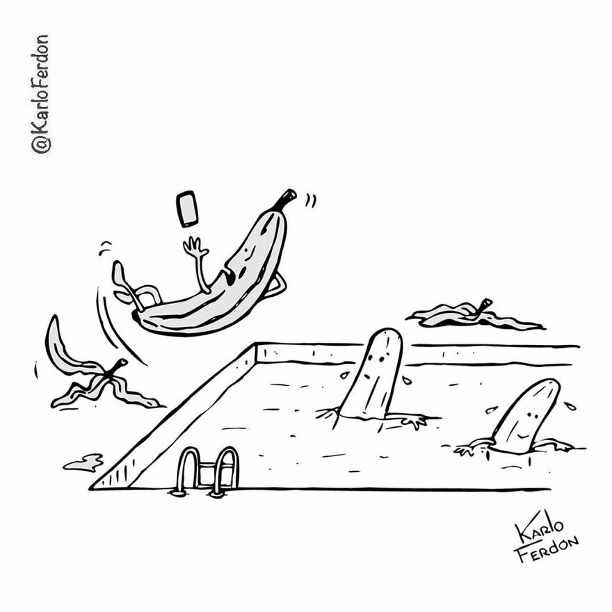 Artist’s 85 New Hilarious Silent Comics With Witty Twists