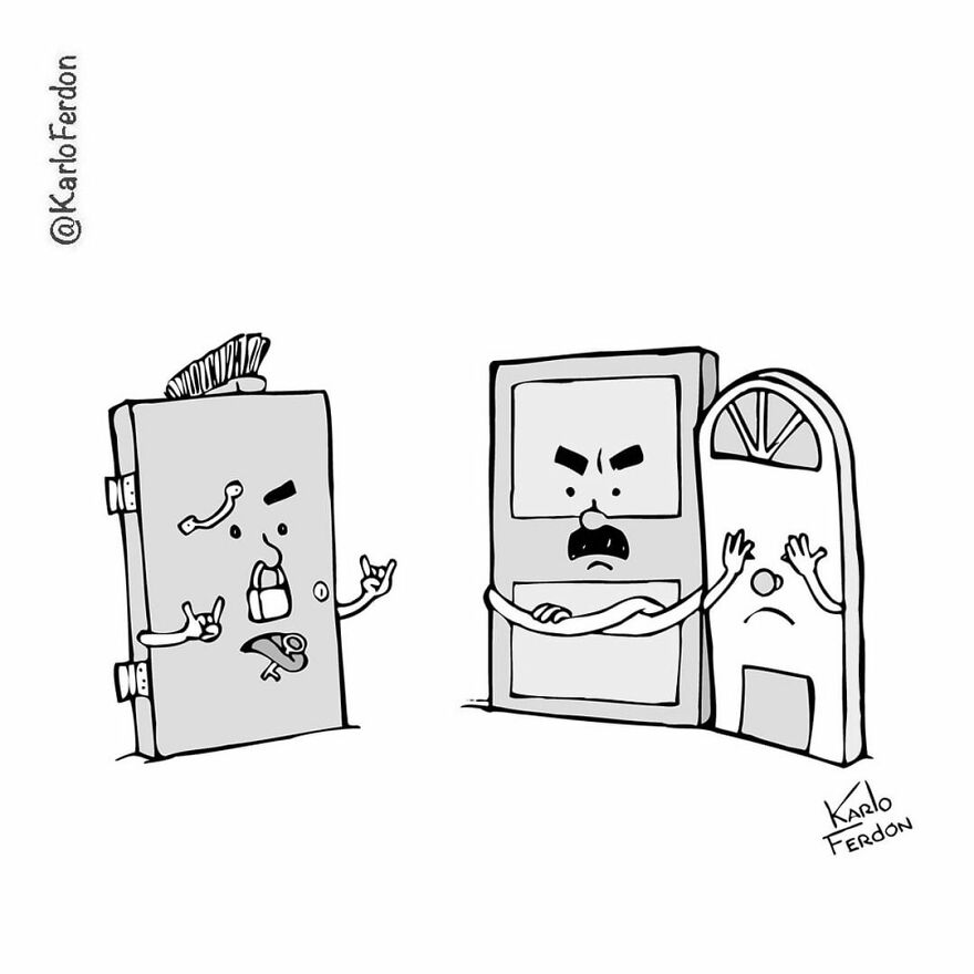 Artist’s 85 New Hilarious Silent Comics With Witty Twists