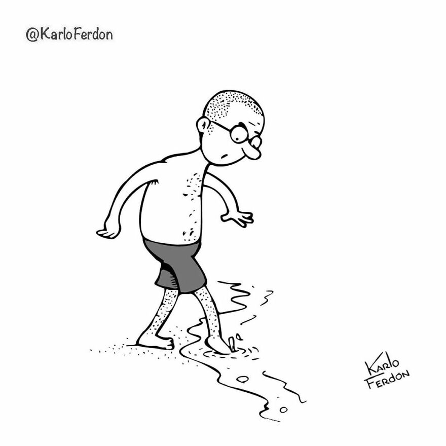 Artist’s 85 New Hilarious Silent Comics With Witty Twists