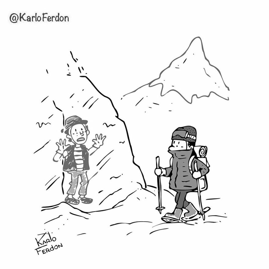 Artist’s 85 New Hilarious Silent Comics With Witty Twists