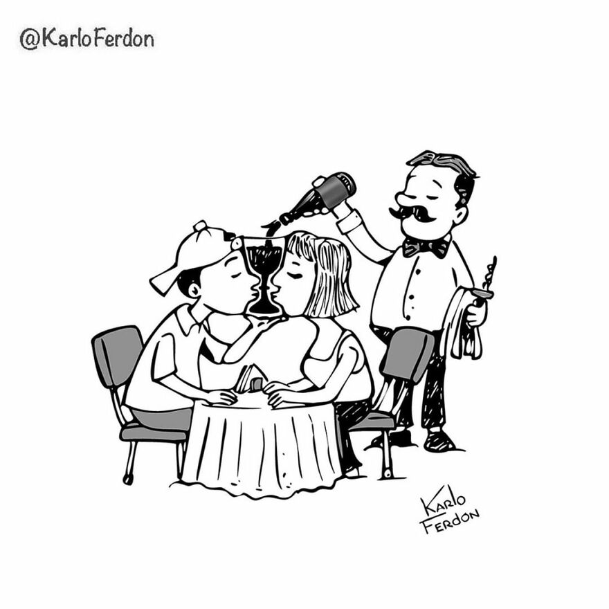 Artist’s 85 New Hilarious Silent Comics With Witty Twists