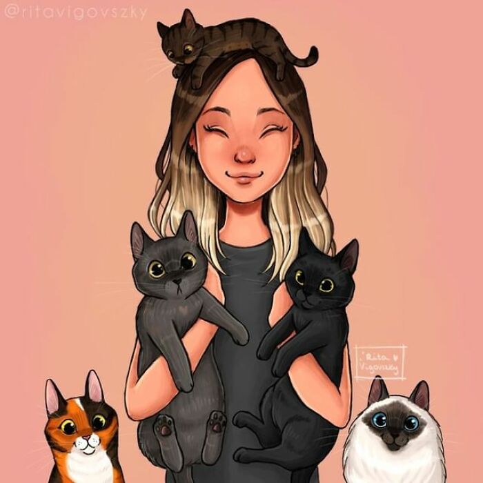 Artist Shows Everyday Life With A Cat Summarized In Adorable Comics (69 New Pics)