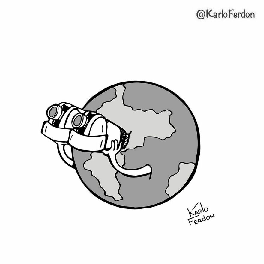 Artist’s 85 New Hilarious Silent Comics With Witty Twists