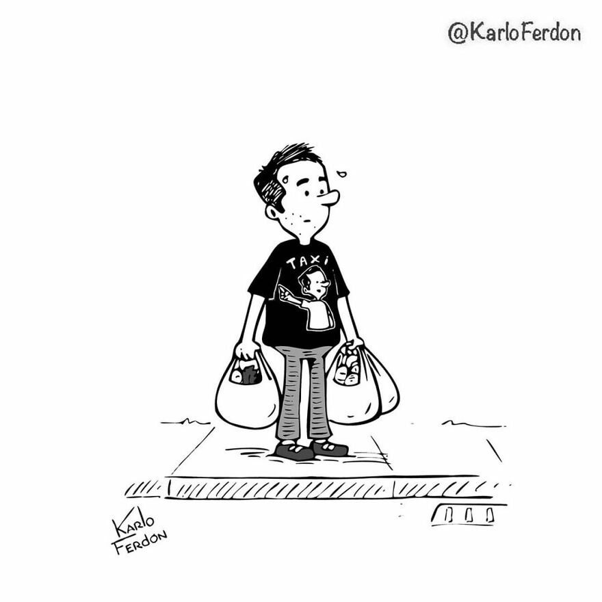 Artist’s 85 New Hilarious Silent Comics With Witty Twists