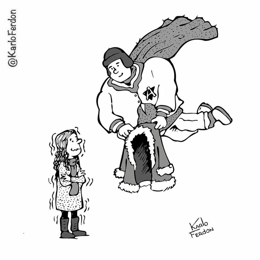 Artist’s 85 New Hilarious Silent Comics With Witty Twists