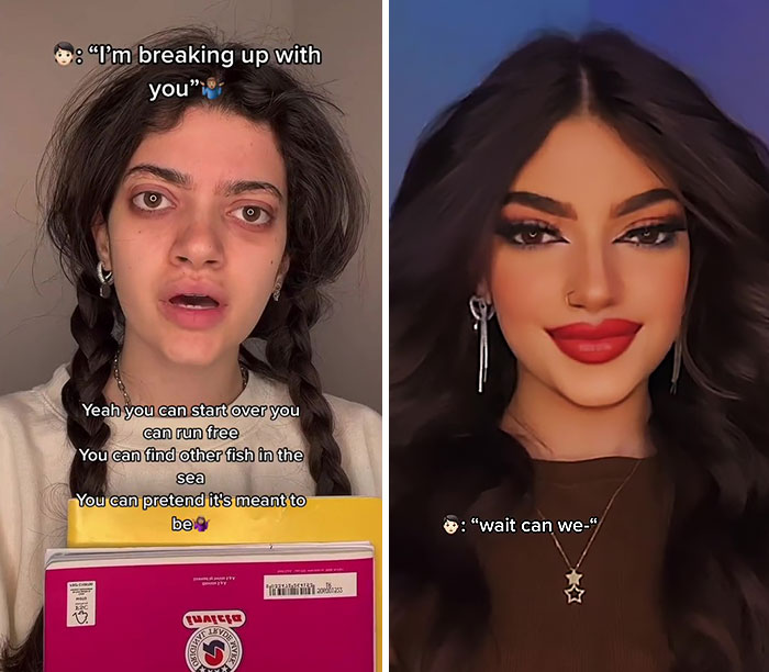 "Makeup Should Be Illegal": TikToker That People Call Mr. Bean's 'Daughter' Embraces 'Catfish' Claims By Posting Makeup Transformations