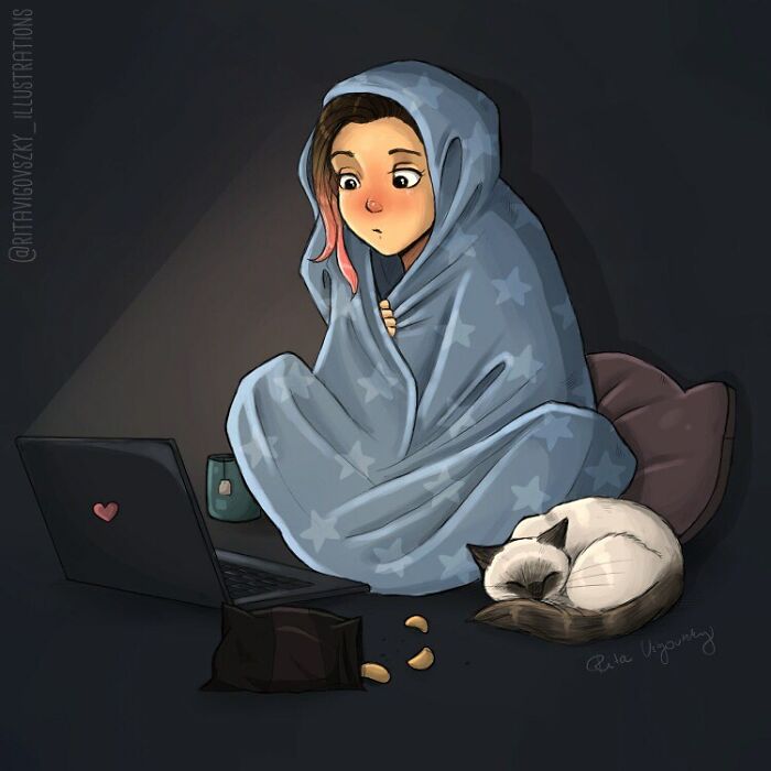 Artist Shows Everyday Life With A Cat Summarized In Adorable Comics (69 New Pics)