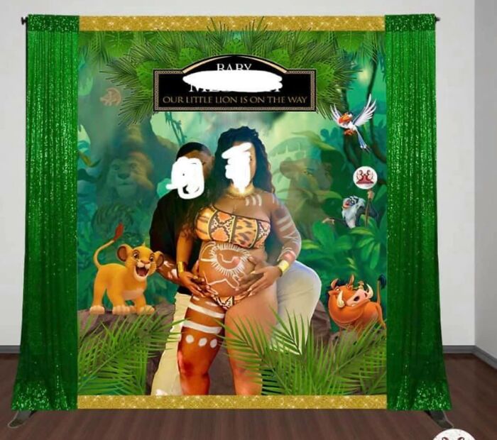 They Had It Printed As An 8’ Tall Photo Backdrop!