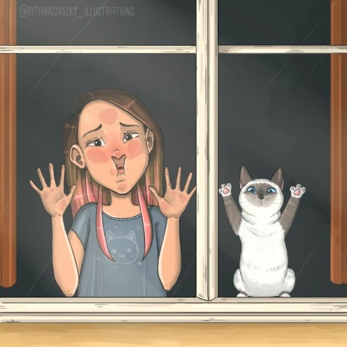 Artist Shows Everyday Life With A Cat Summarized In Adorable Comics (69 New Pics)