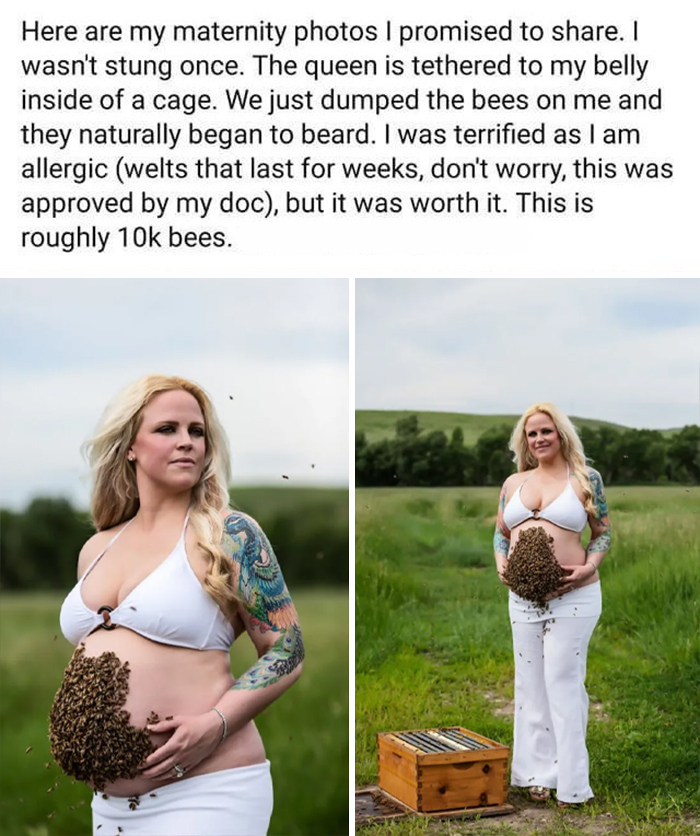 Allergic But Sure Yes Swarm Yourself With Thousands Of Bees