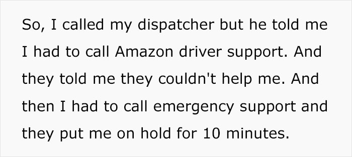 Amazon Driver Says Manager Asked Him To Finish His Route Before Heading To The ER, Goes Viral With 177K Views Amazon Driver Says Manager Asked Him To Finish His Route Before Heading To The ER, Goes Viral With 177K Views
