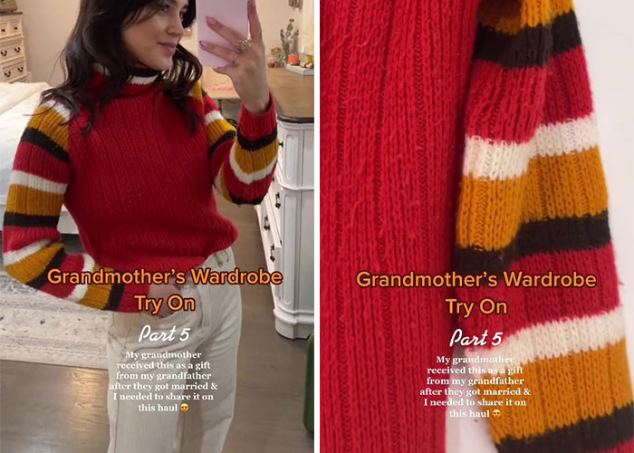 Woman Goes Viral After Trying On Grandma&rsquo;s 1950s Honeymoon Outfits