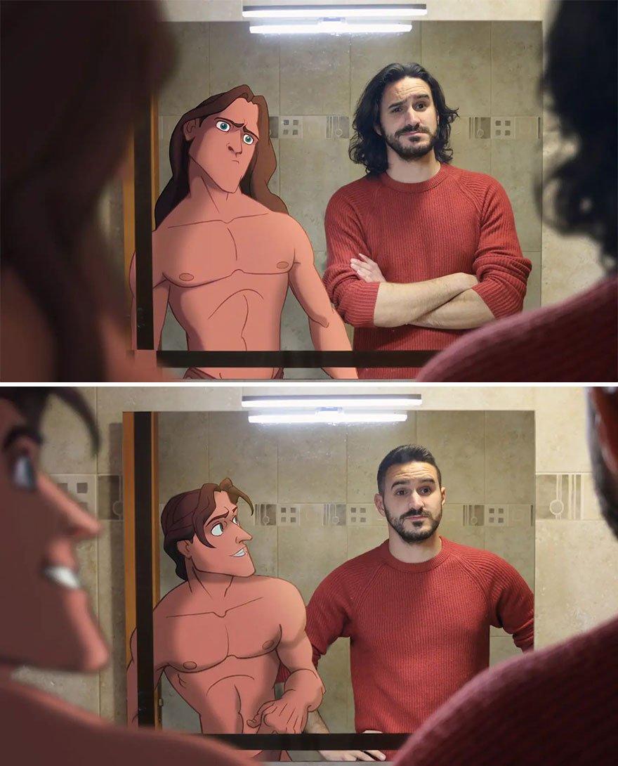 Artist Continues To Recreate Everyday Situations With Disney Characters And The Result Is Incredible (30 New Pics)